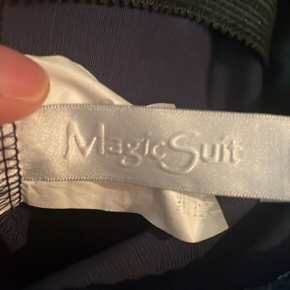 Magicsuit Blue (denim look) Halter One Piece Swimsuit - Picture 3 of 10